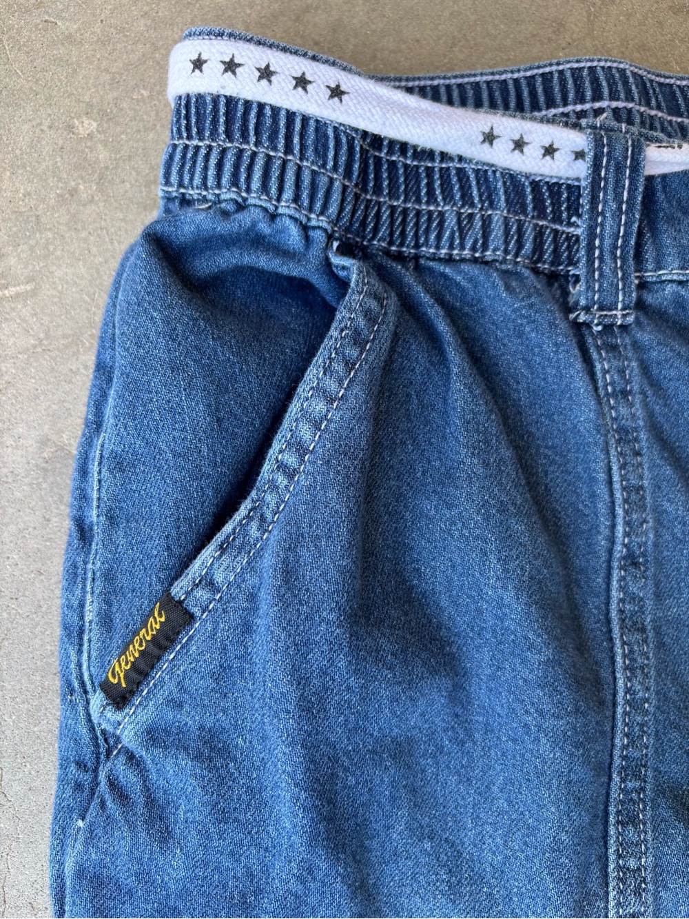 FIVESTAR General 5-Star Size 11/30 Baggy Denim Cargo Pants Y2K Style - Picture 7 of 8